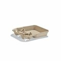 Huhtamaki Chinet Chinet Flow 2 Cup carrier w/food tray 9.75 in.x8.4 in.x1.6 in. Pulp, 400PK 20974